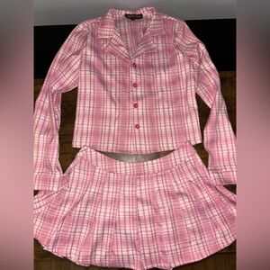 Dolls Kill: Women's Pink Clueless Costume Plaid; New, Never Worn